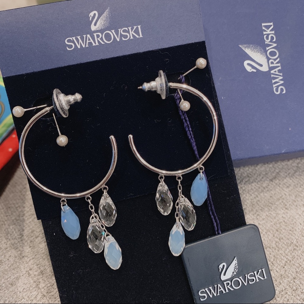 Brand new SWAROVSKI Hoop earrings with Crystals